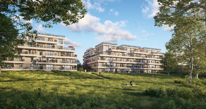 Achat / Vente immobilier neuf Saint-Germain-en-Laye dans un parc boisé proche du centre (78100) - Réf. 9669