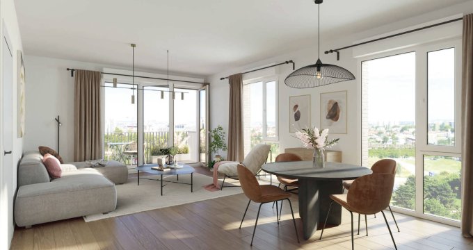 Achat / Vente immobilier neuf Villejuif au pied des futures lignes de métro direction Paris (94800) - Réf. 8860