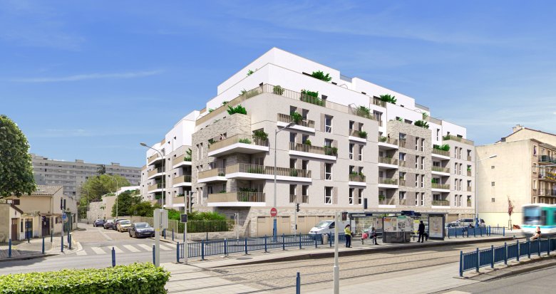 Achat / Vente immobilier neuf La Courneuve à deux pas du tramway T1 et du métro 7 (93120) - Réf. 8830