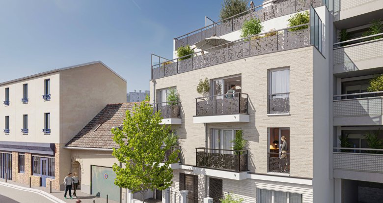 Achat / Vente immobilier neuf Les Lilas à 20 min de Paris en métro 11 (93260) - Réf. 8968