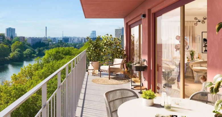 Achat / Vente immobilier neuf L'Île-Saint-Denis à 15 min à pied du métro Carrefour Pleyel (93450) - Réf. 8944