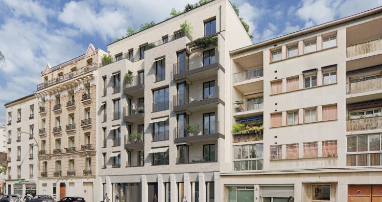 Achat / Vente immobilier neuf Saint-Ouen à 3 min à pied du métro 13 Garibaldi (93400) - Réf. 10842