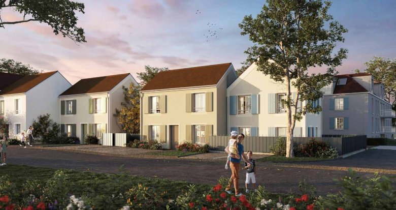 Achat / Vente immobilier neuf Saint-Thibault-des-Vignes esprit village à 20 min du RER en bus (77400) - Réf. 9631