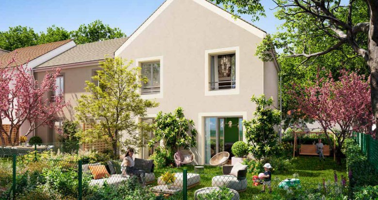 Achat / Vente immobilier neuf Saint-Thibault-des-Vignes esprit village à 20 min du RER en bus (77400) - Réf. 9631