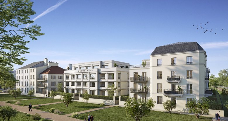 Achat / Vente immobilier neuf Serris à 5 min du parc d’attractions de Marne-la-Vallée (77700) - Réf. 11026